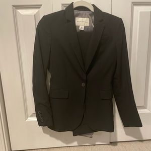 Women’s Banana Republic black suit